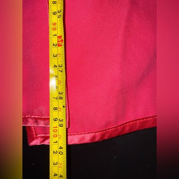 Banana Republic Barbie pink cotton blend trench coat with satin piping Large EUC - Picture 10 of 10